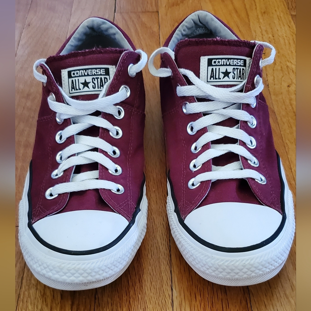 Converse All-Star Mens Low Top Sneakers Maroon